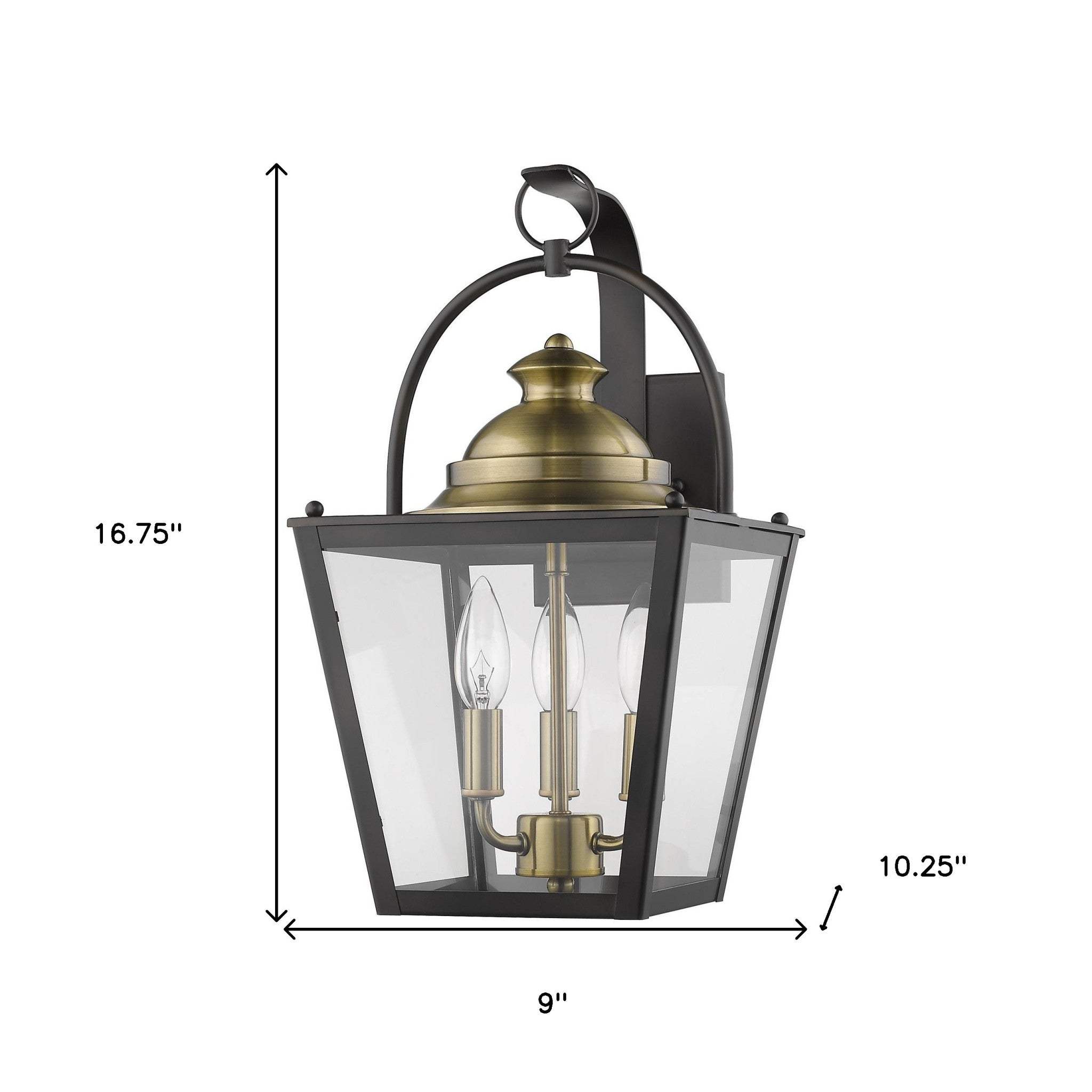 Savannah 3-Light Oil-Rubbed Bronze Wall Light - Homeroots - Flyclothing LLC