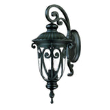 Naples 3-Light Matte Black Wall Light - Homeroots