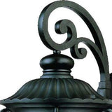Naples 3-Light Matte Black Wall Light - Homeroots