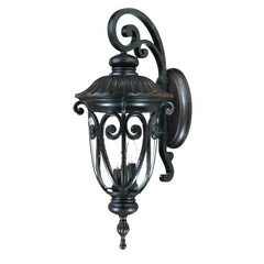 Naples 3-Light Marbelized Mahogany Wall Light - Homeroots