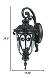 Naples 3-Light Marbelized Mahogany Wall Light - Homeroots - Flyclothing LLC