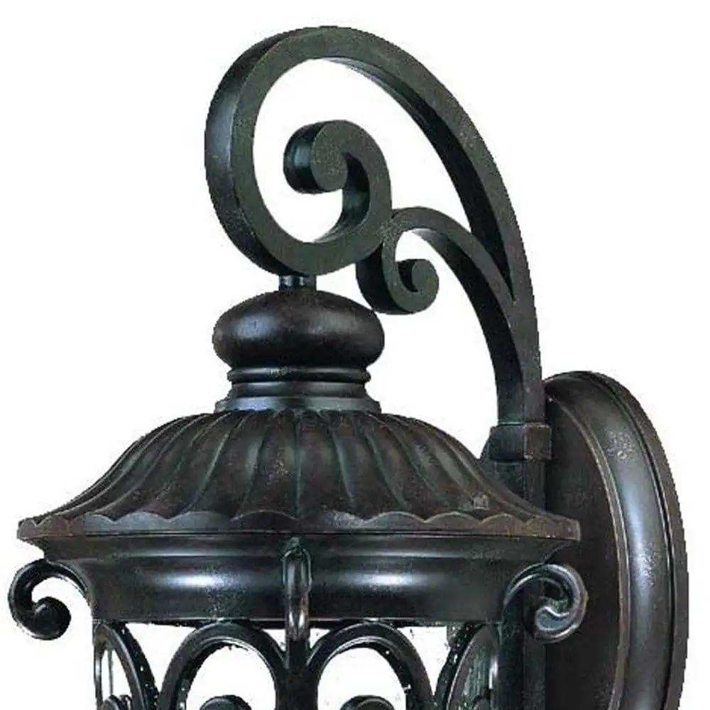 Naples 3-Light Marbelized Mahogany Wall Light - Homeroots - Flyclothing LLC