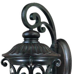 Naples 3-Light Marbelized Mahogany Wall Light - Homeroots