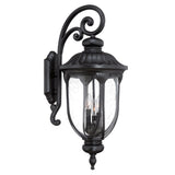 Laurens 3-Light Matte Black Wall Light - Homeroots