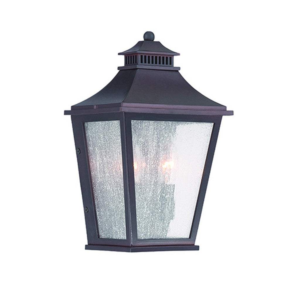 Antique Bronze Two Light Pocket Lantern Wall Light - Homeroots - Flyclothing LLC