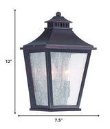 Antique Bronze Two Light Pocket Lantern Wall Light - Homeroots - Flyclothing LLC
