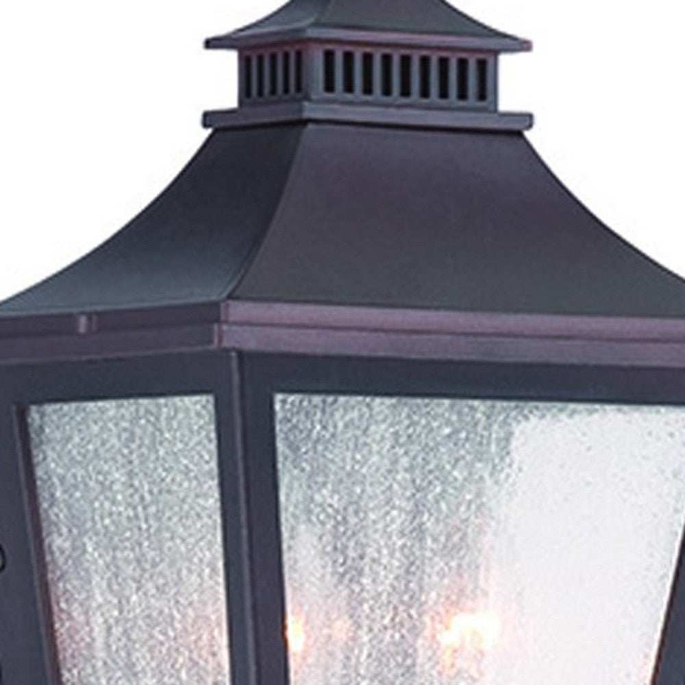 Antique Bronze Two Light Pocket Lantern Wall Light - Homeroots - Flyclothing LLC