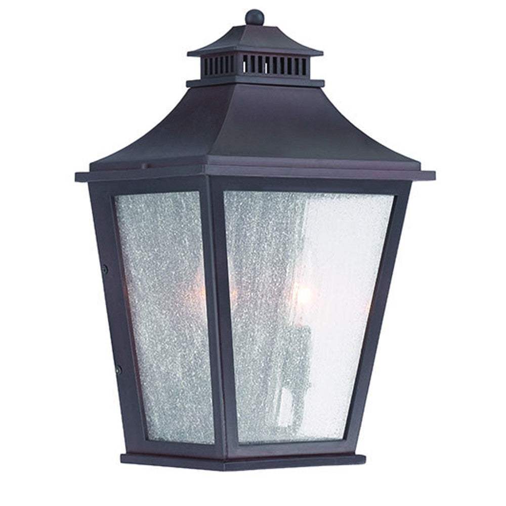 XL Antique Bronze Two Light Pocket Lantern Wall Light - Homeroots - Flyclothing LLC