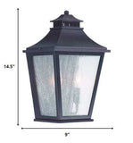 XL Antique Bronze Two Light Pocket Lantern Wall Light - Homeroots - Flyclothing LLC