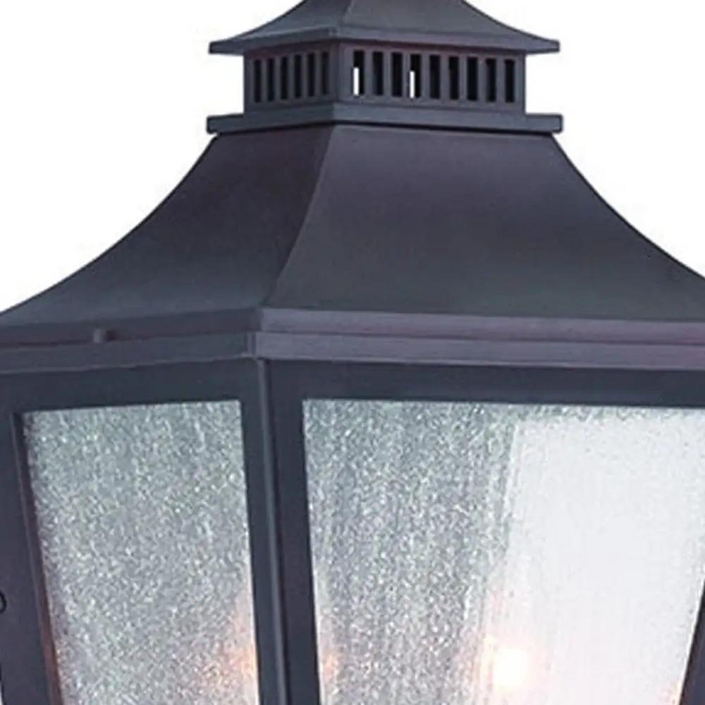 XL Antique Bronze Two Light Pocket Lantern Wall Light - Homeroots - Flyclothing LLC