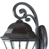 Waverly 3-Light Black Coral Wall Light - Homeroots