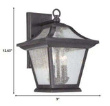 XL Matte Black Birdhouse Shape Outdoor Wall Light - Homeroots - Flyclothing LLC