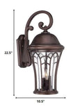 XL Bronze Tapered Goblet Wall Light - Homeroots - Flyclothing LLC