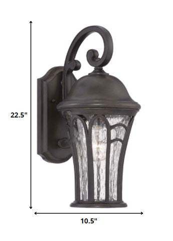 XL Matte Black Tapered Goblet Wall Light - Homeroots - Flyclothing LLC