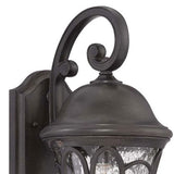 XL Matte Black Tapered Goblet Wall Light - Homeroots