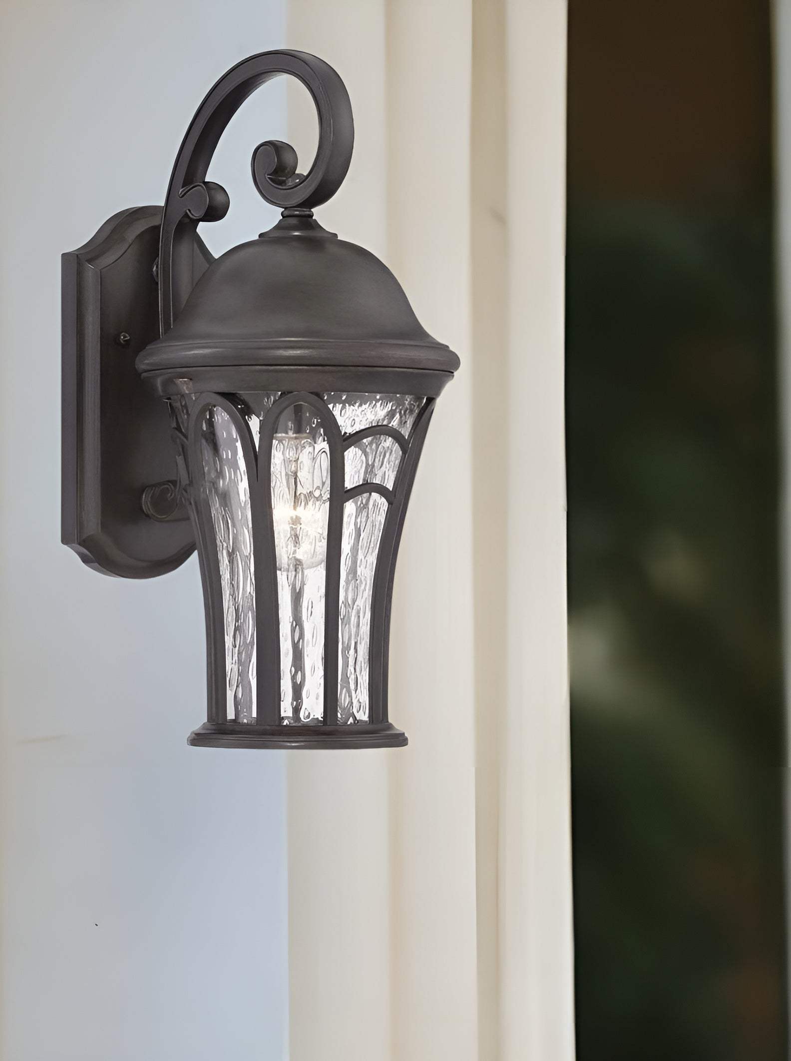 XL Matte Black Tapered Goblet Wall Light - Homeroots - Flyclothing LLC