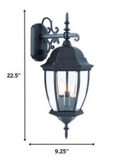Matte Black Hanging Ornamental Lantern Wall Light - Homeroots - Flyclothing LLC