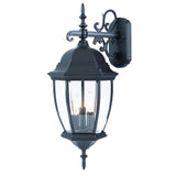 Matte Black Hanging Ornamental Lantern Wall Light - Homeroots