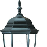 Matte Black Ornamental Lantern Wall Light - Homeroots