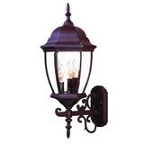 Dark Brown Ornamental Lantern Wall Light - Homeroots