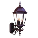 Dark Brown Ornamental Lantern Wall Light - Homeroots