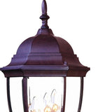 Dark Brown Ornamental Lantern Wall Light - Homeroots