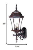 Dark Brown Ornamental Carousel Lantern Wall Light - Homeroots - Flyclothing LLC