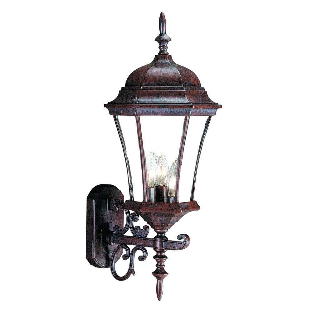 Dark Brown Ornamental Carousel Lantern Wall Light - Homeroots - Flyclothing LLC
