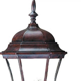 Dark Brown Ornamental Carousel Lantern Wall Light - Homeroots