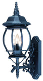 Three Light Matte Black Glass Globe Wall Light - Homeroots