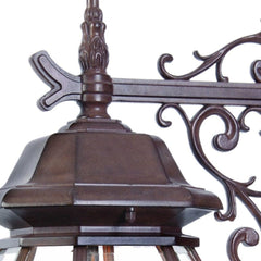 Three Light Dark Brown Hanging Glass Globe Wall Light - Homeroots