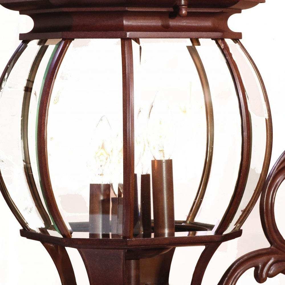 Chateau 4-Light Burled Walnut Wall Light - Homeroots - Flyclothing LLC