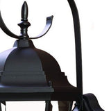 Three Light Matte Black Swing Arm Lantern Wall Light - Homeroots - Flyclothing LLC