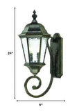 Two Light Antique Black Carousel Lantern Wall Light - Homeroots - Flyclothing LLC