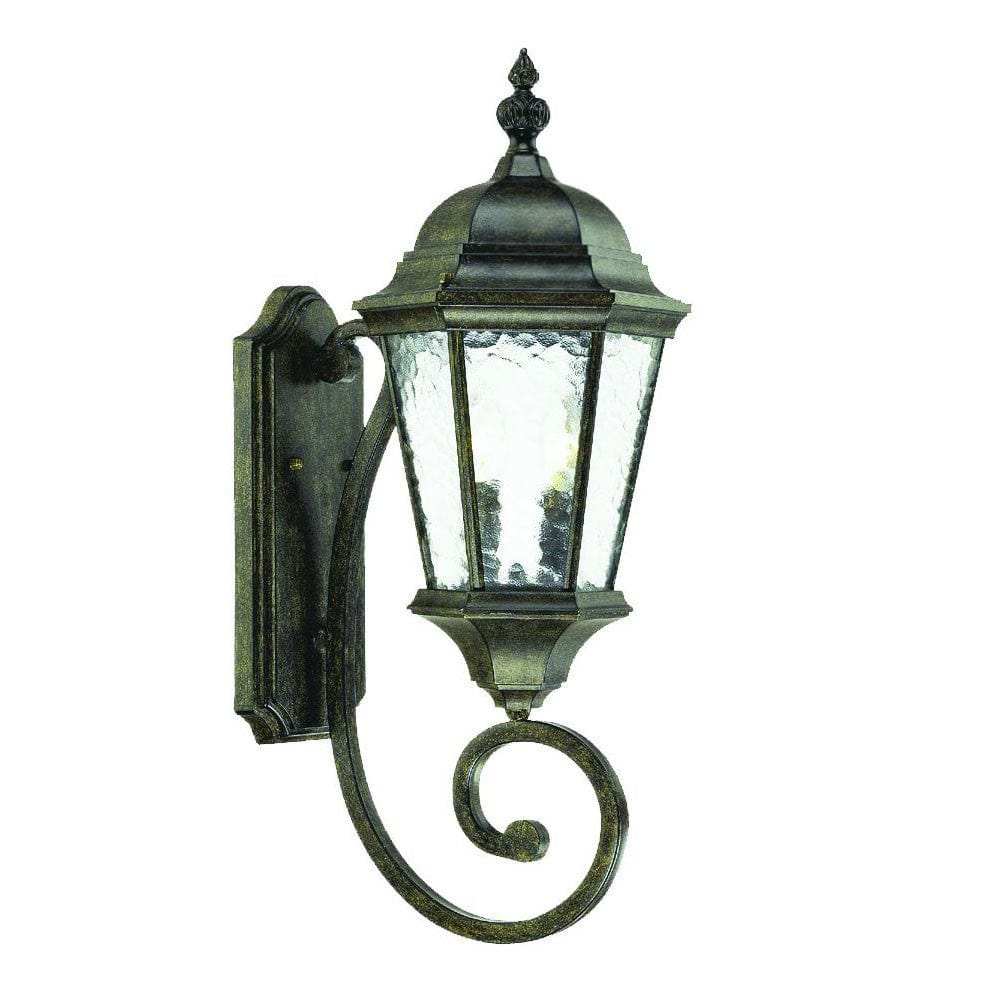 Two Light Antique Black Carousel Lantern Wall Light - Homeroots - Flyclothing LLC