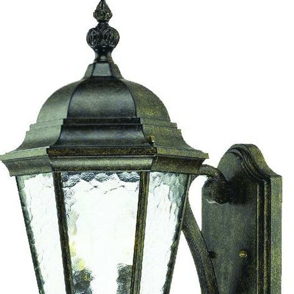 Two Light Antique Black Carousel Lantern Wall Light - Homeroots - Flyclothing LLC