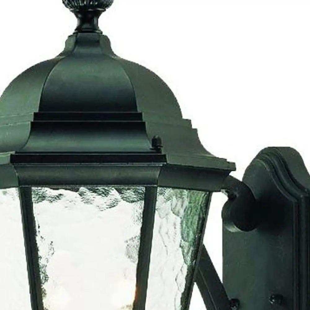 Two Light Matte Black Carousel Lantern Wall Light - Homeroots - Flyclothing LLC