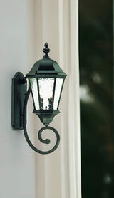 Two Light Matte Black Carousel Lantern Wall Light - Homeroots - Flyclothing LLC