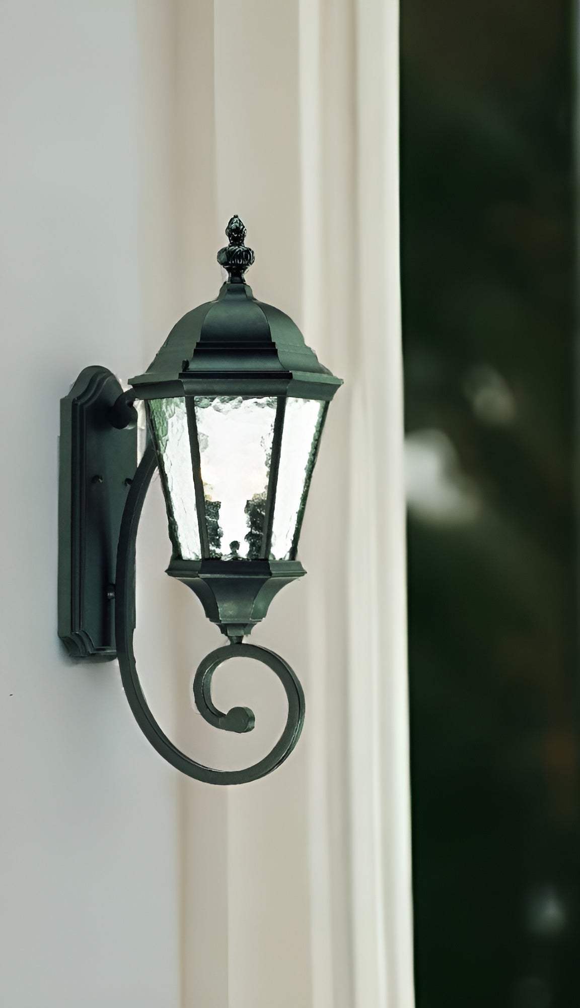 Two Light Matte Black Carousel Lantern Wall Light - Homeroots - Flyclothing LLC