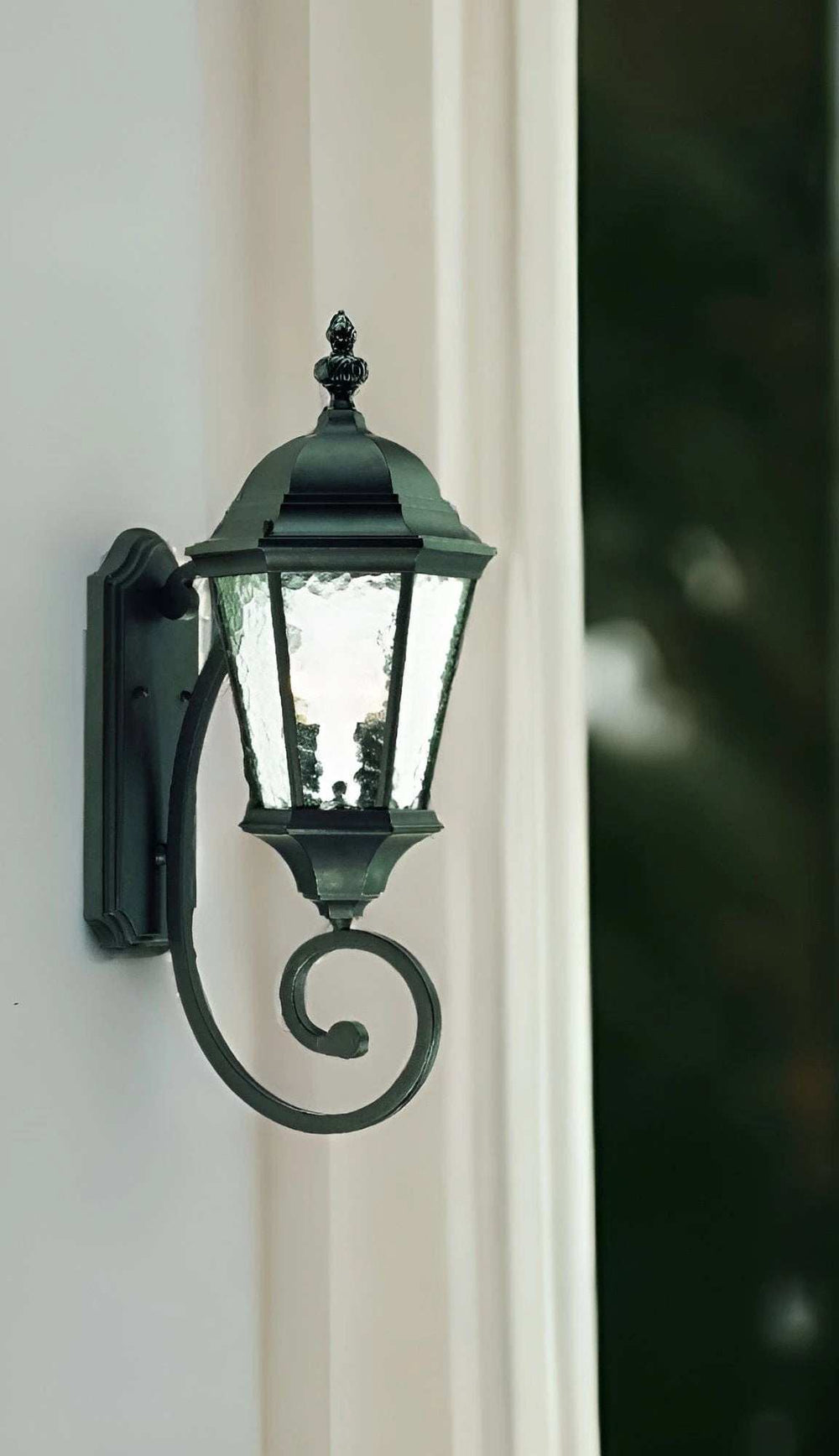 Two Light Matte Black Carousel Lantern Wall Light - Homeroots - Flyclothing LLC