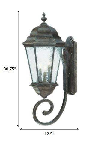Telfair 3-Light Black Coral Wall Light - Homeroots - Flyclothing LLC