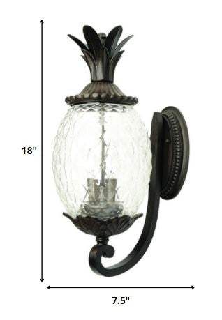 Antique Bronze Pineapple Wall Light - Homeroots - Flyclothing LLC