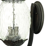 Antique Bronze Pineapple Wall Light - Homeroots