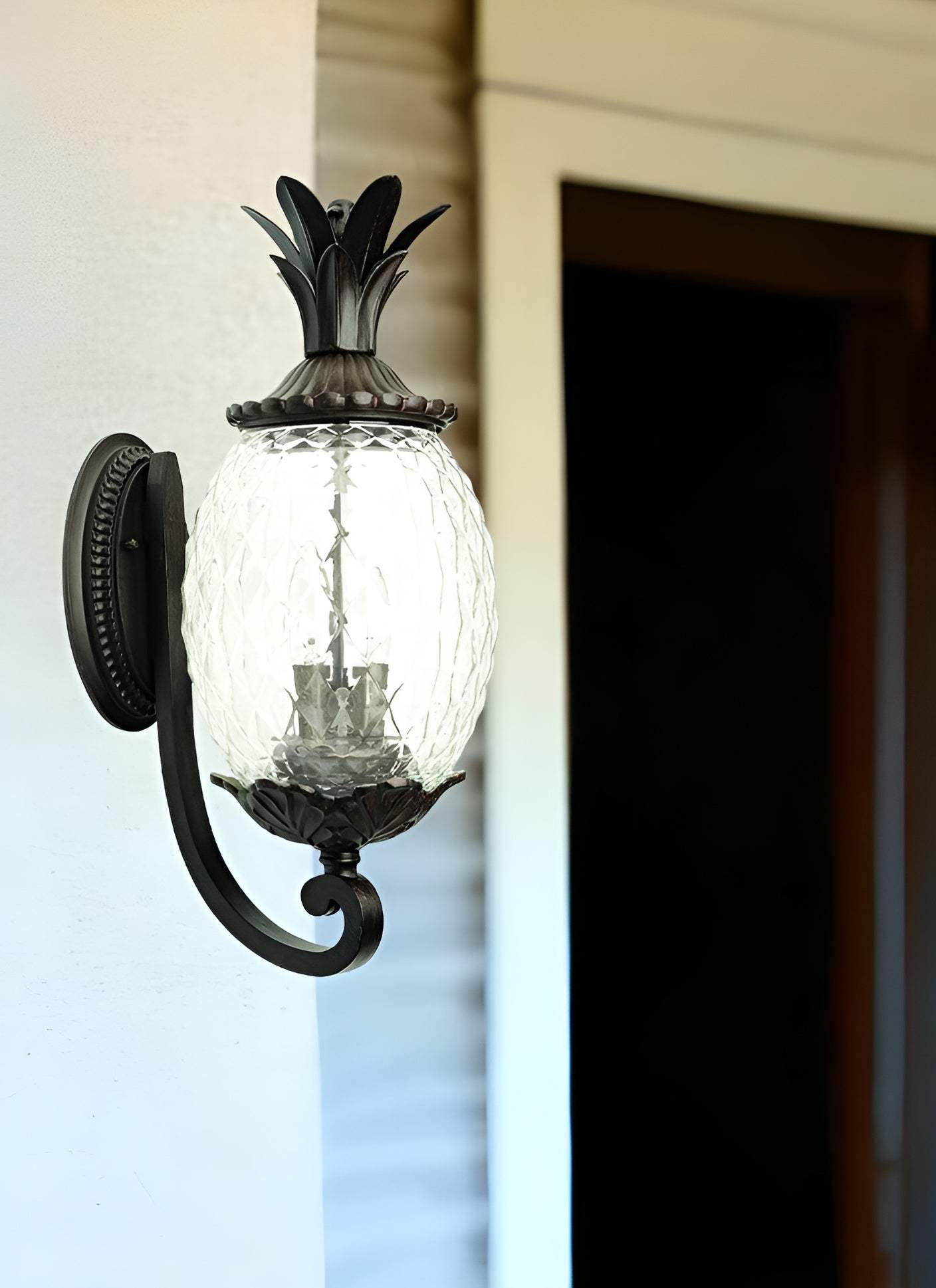 Antique Bronze Pineapple Wall Light - Homeroots - Flyclothing LLC