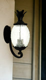 Matte Black Pineapple Wall Light - Homeroots