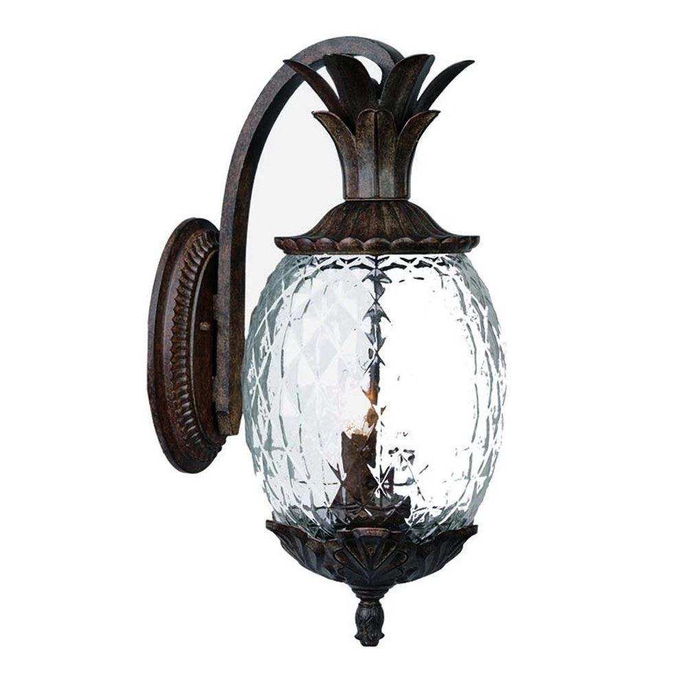 Antique Bronze Hanging Pineapple Wall Light - Homeroots - Flyclothing LLC