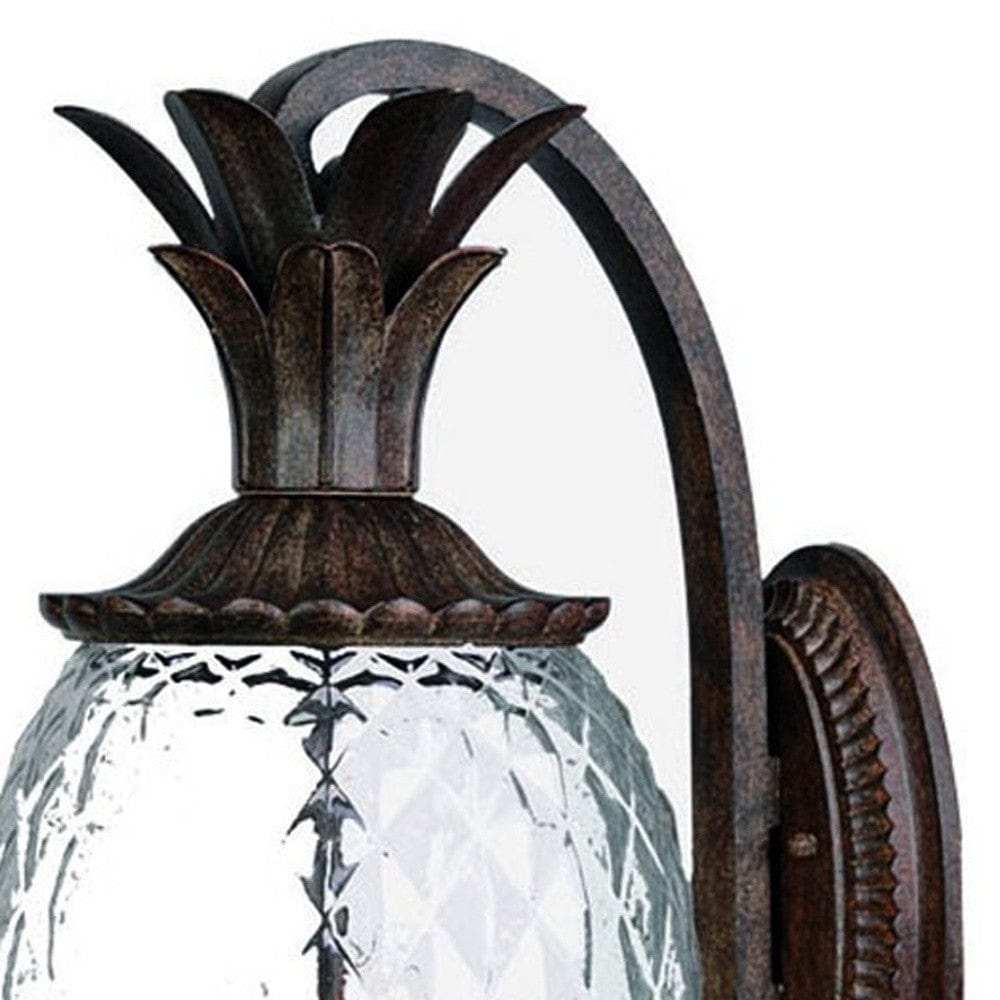 Antique Bronze Hanging Pineapple Wall Light - Homeroots - Flyclothing LLC