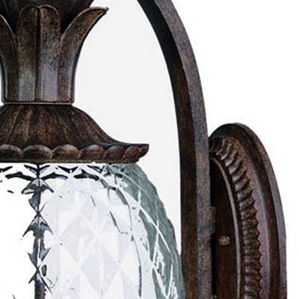 Antique Bronze Hanging Pineapple Wall Light - Homeroots - Flyclothing LLC