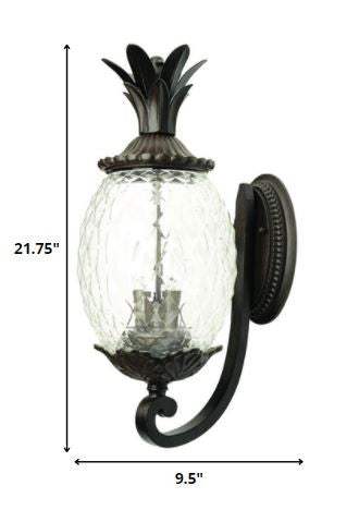 Lanai 3-Light Black Coral Wall Light - Homeroots - Flyclothing LLC