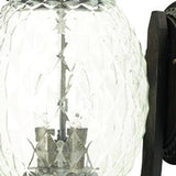 Lanai 3-Light Black Coral Wall Light - Homeroots